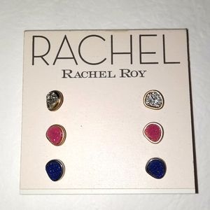 RACHEL Rachel Roy stud earring trio